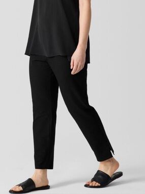 Eileen Fisher Stretch Pull On Pant Black Size M